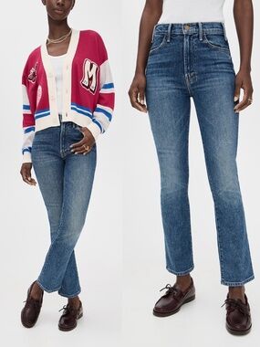 Mother The Hustler High Waist Ankle Bootcut Jeans Bending The Rules 29 NWT
